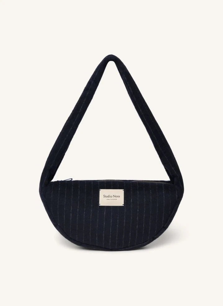 Studio Noos - Bolso de hombro de franela | Azul marino