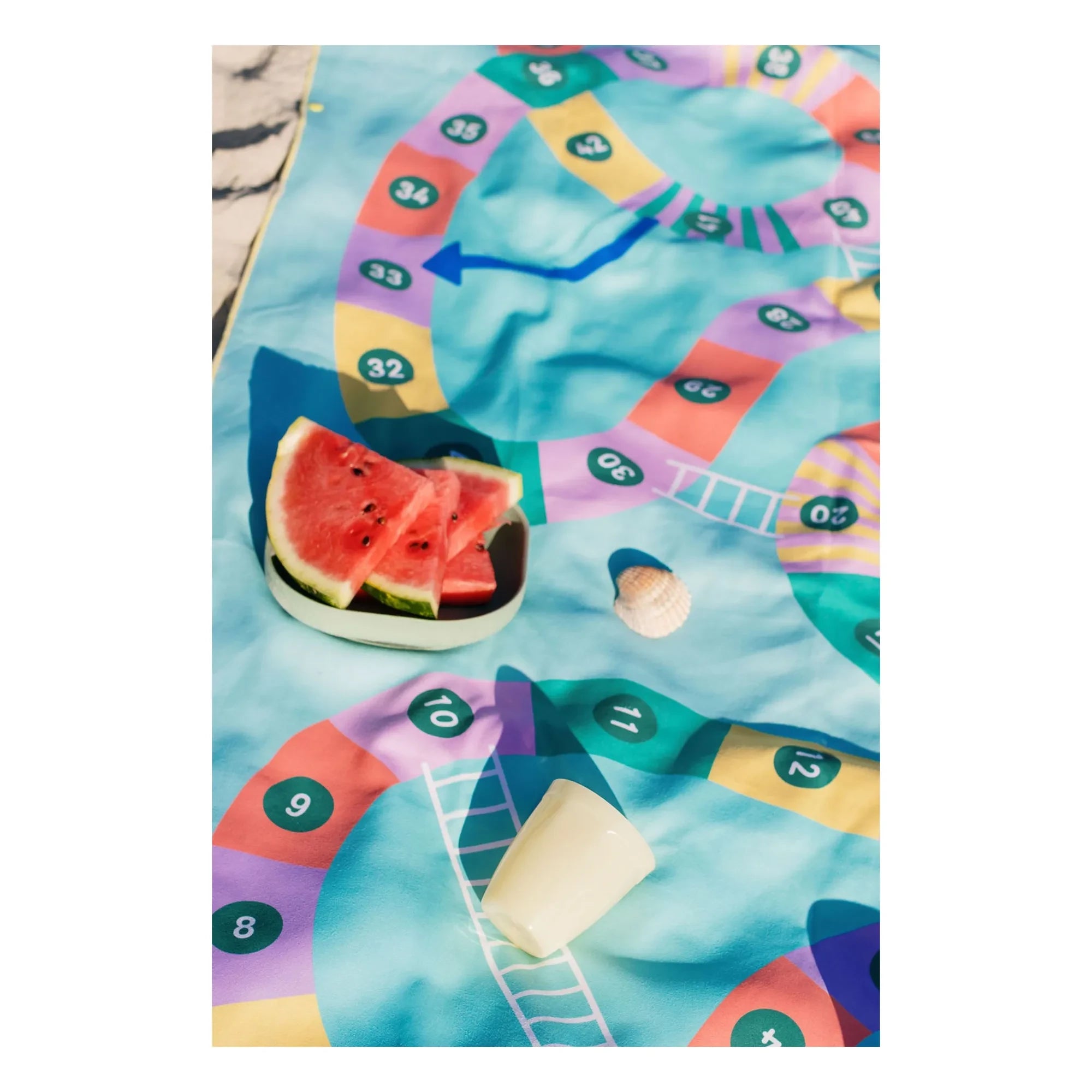 Quut - Toalla de playa de microfibra Echelle et Serpent | Azul