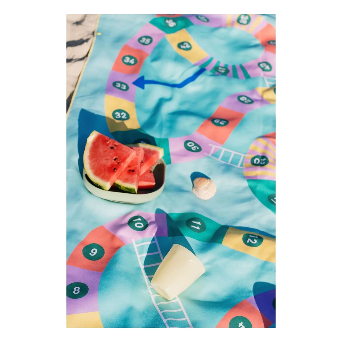 Quut - Toalla de playa de microfibra Echelle et Serpent | Azul