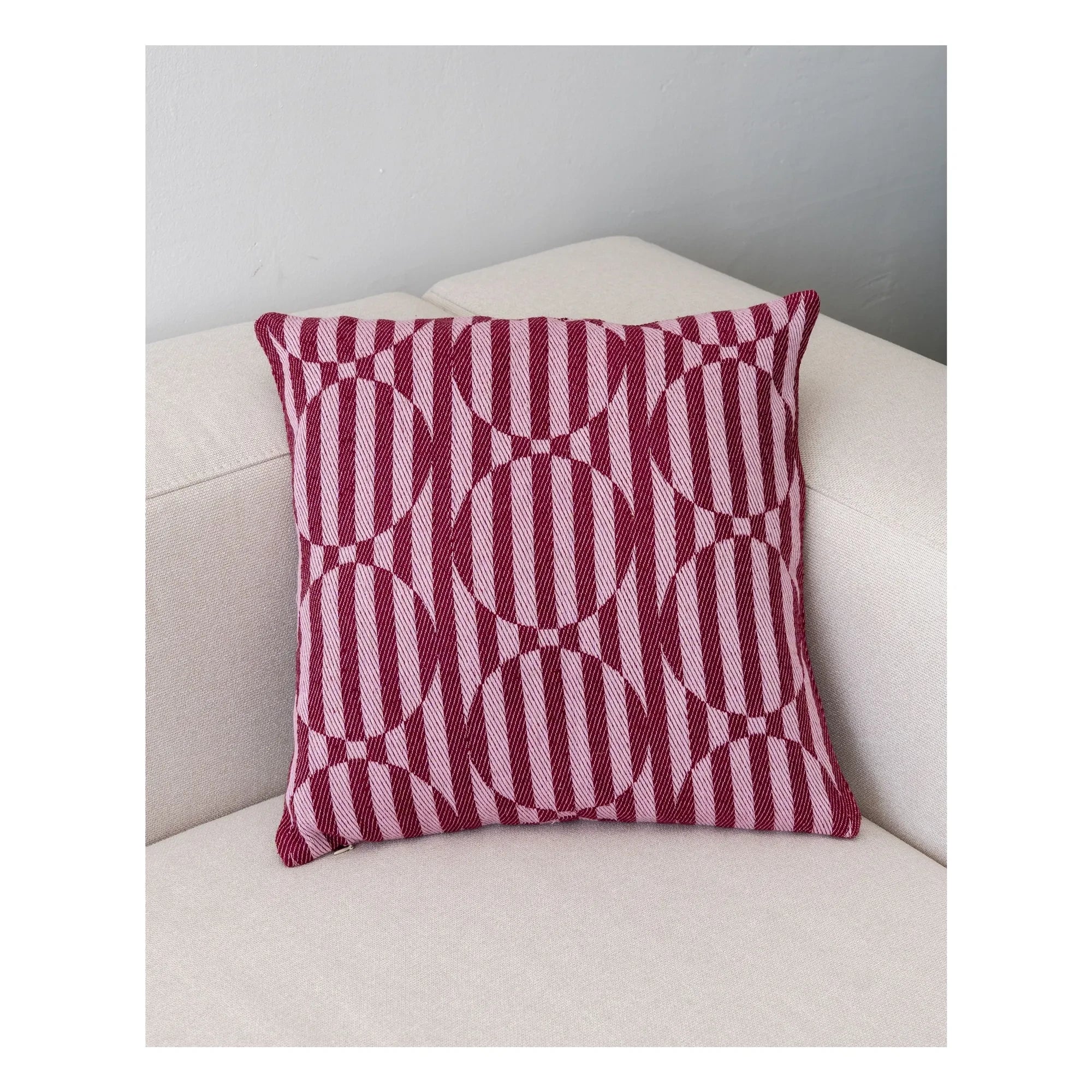 Tarta Gelatina - Funda de almohada con estampado de puntos | Burdeos