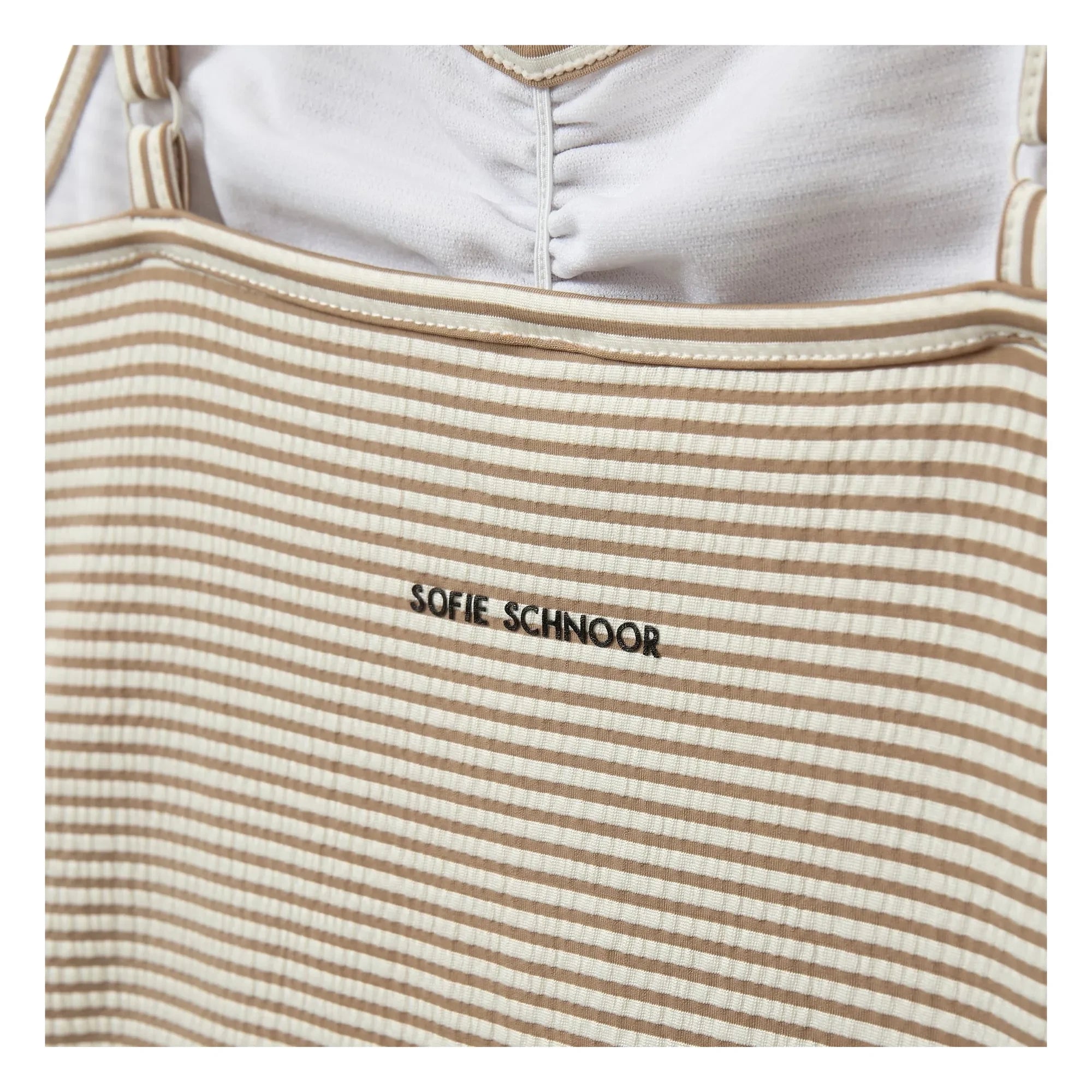 Sofie Schnoor - Bañador a rayas Britalianasy | Gris marrón
