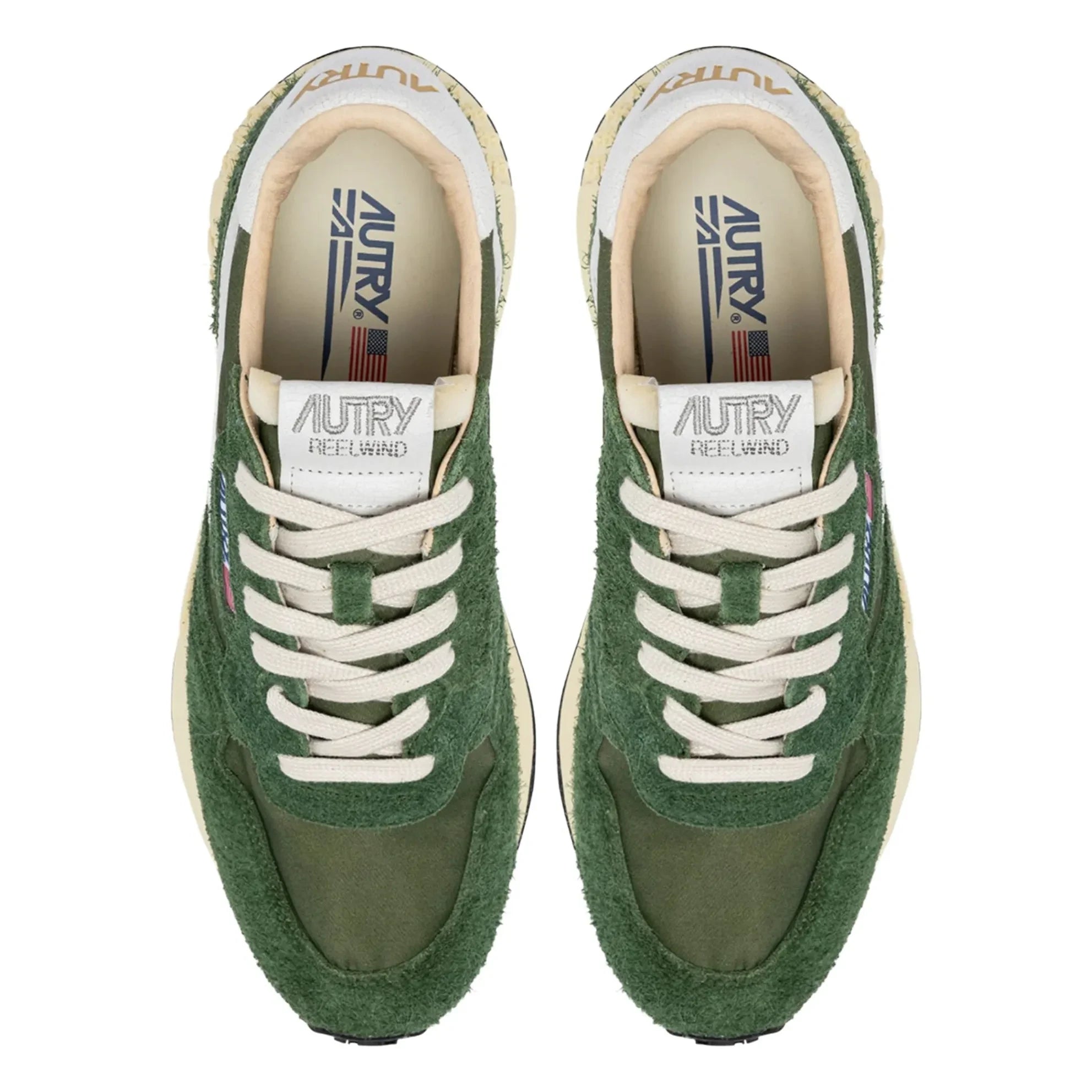 Autry - Zapatillas bajas de nailon Reelwind | Verde oscuro