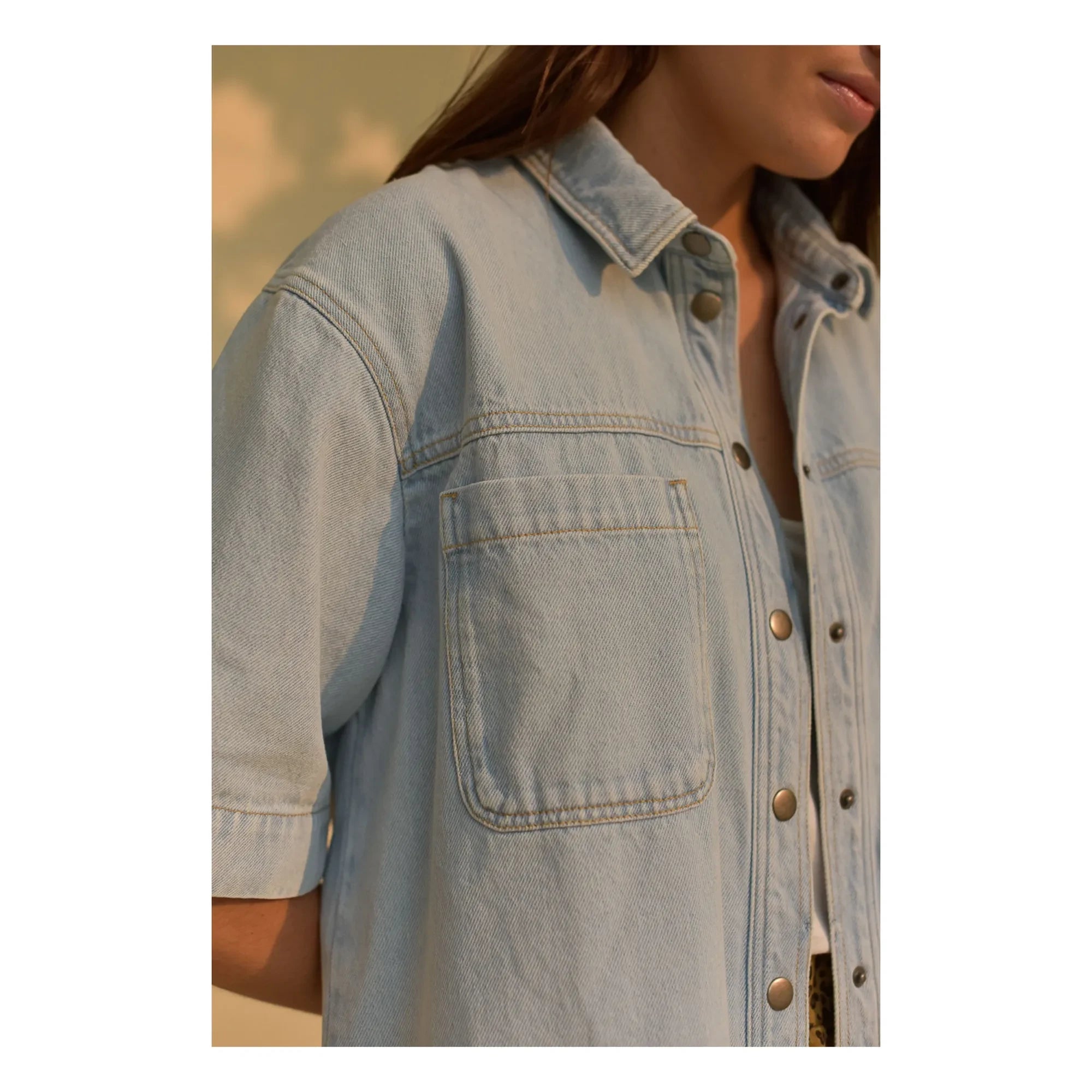 Marlot Paris - Camisa Vaquera Colette - Colección Mujer | Azul Claro