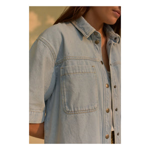 Marlot Paris - Camisa Vaquera Colette - Colección Mujer | Azul Claro