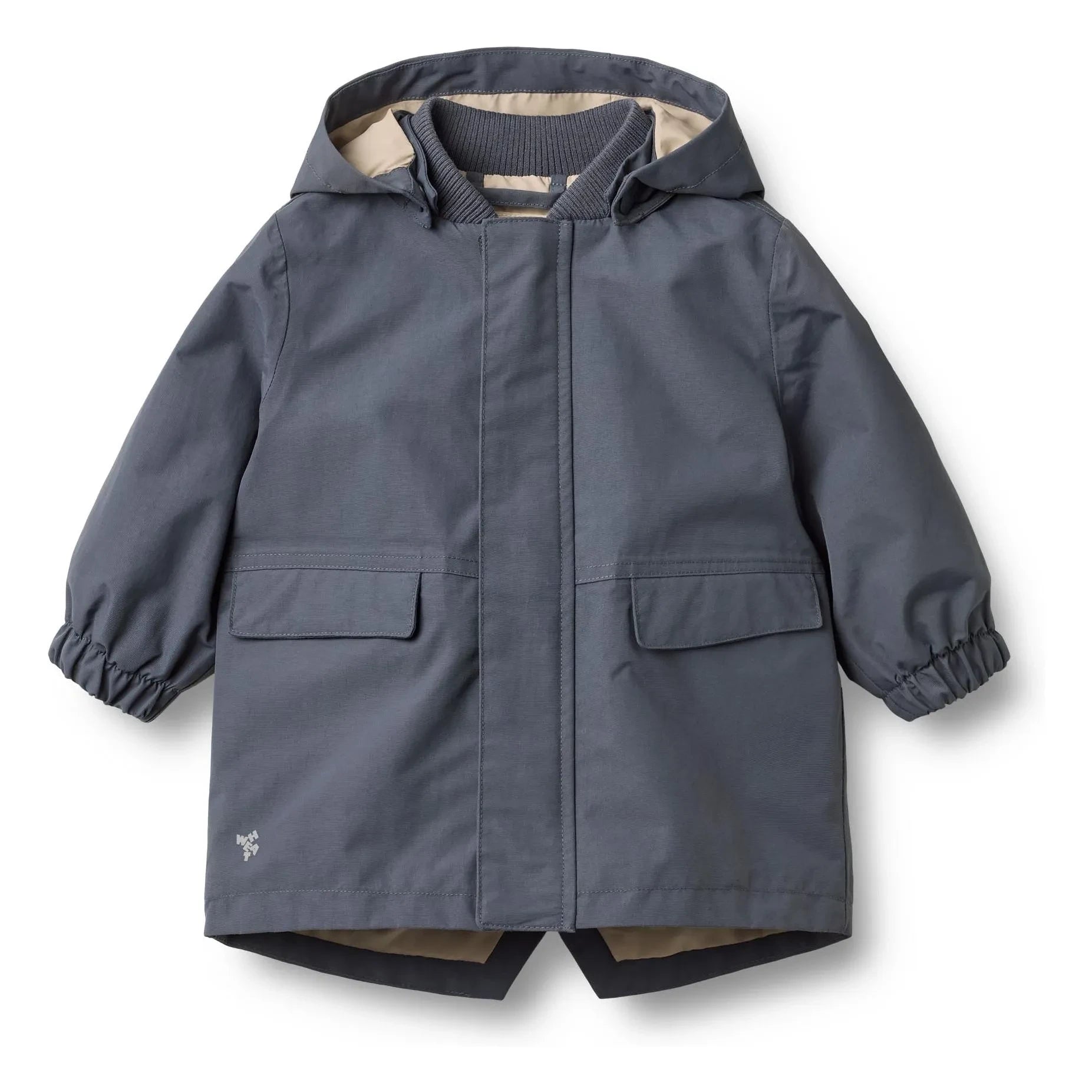 Wheat - Alke Parka de fibra reciclada | Azul grisáceo