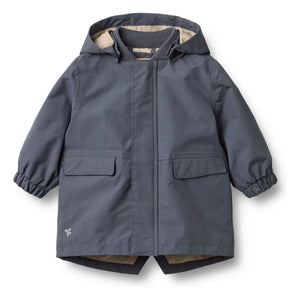 Wheat - Alke Parka de fibra reciclada | Azul grisáceo