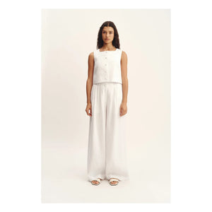 Posse - Pantalones Parker Chain | Marfil