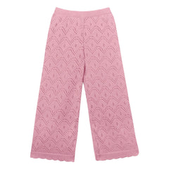 Mipounet - Pantalones de ganchillo Gala | Rosa empolvado