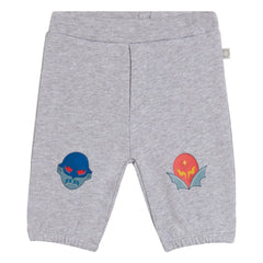Stella McCartney Kids - Pantalón de chándal Superhéroe | Gris jaspeado