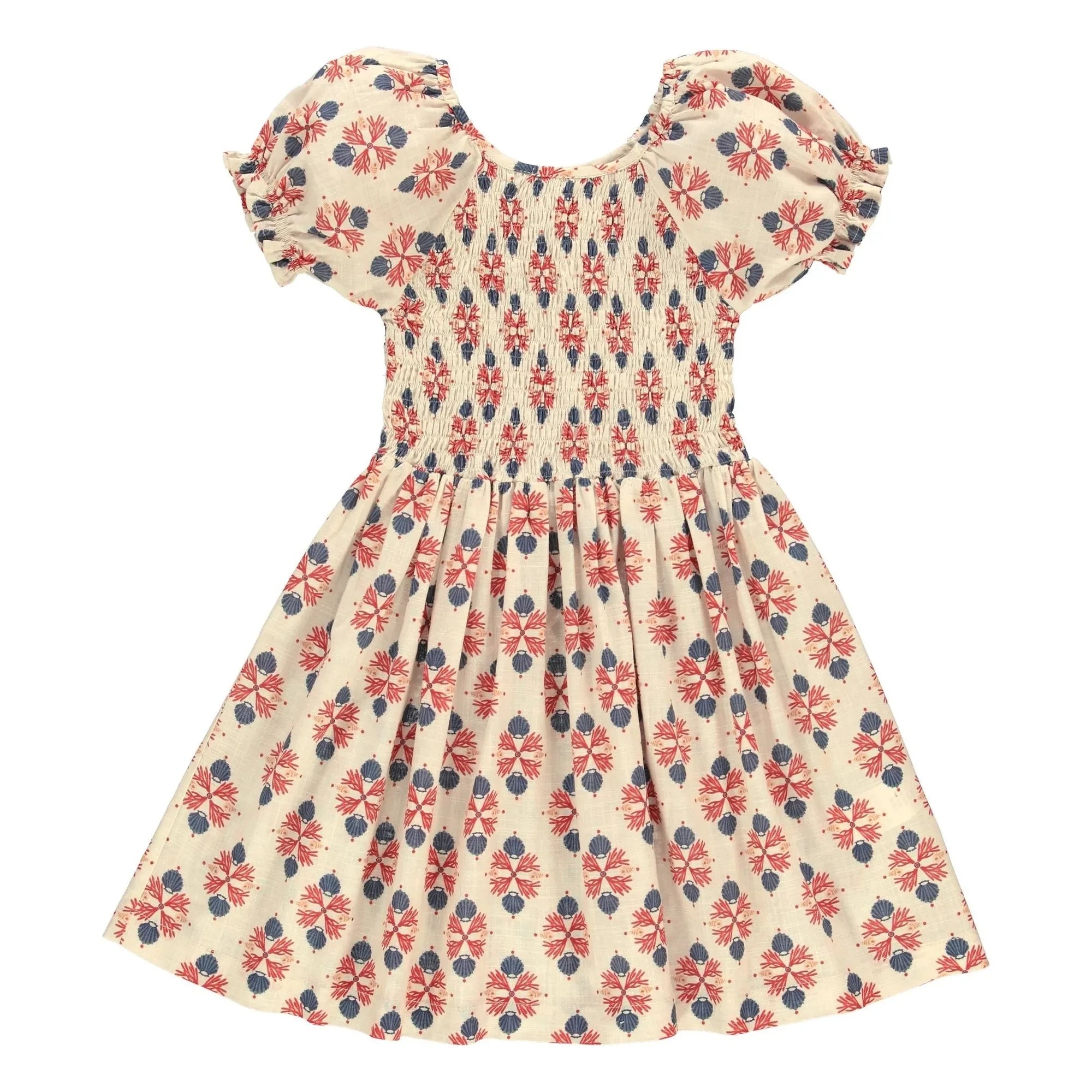 Bebe Organic - Vestido Fruncido Kaia | Crema