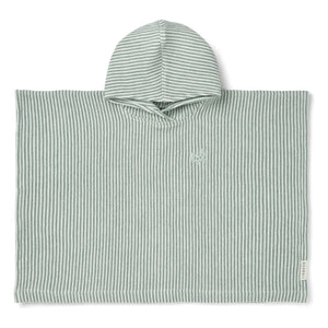 Liewood - Poncho Paco | Rayas Y/D Menta/Crema