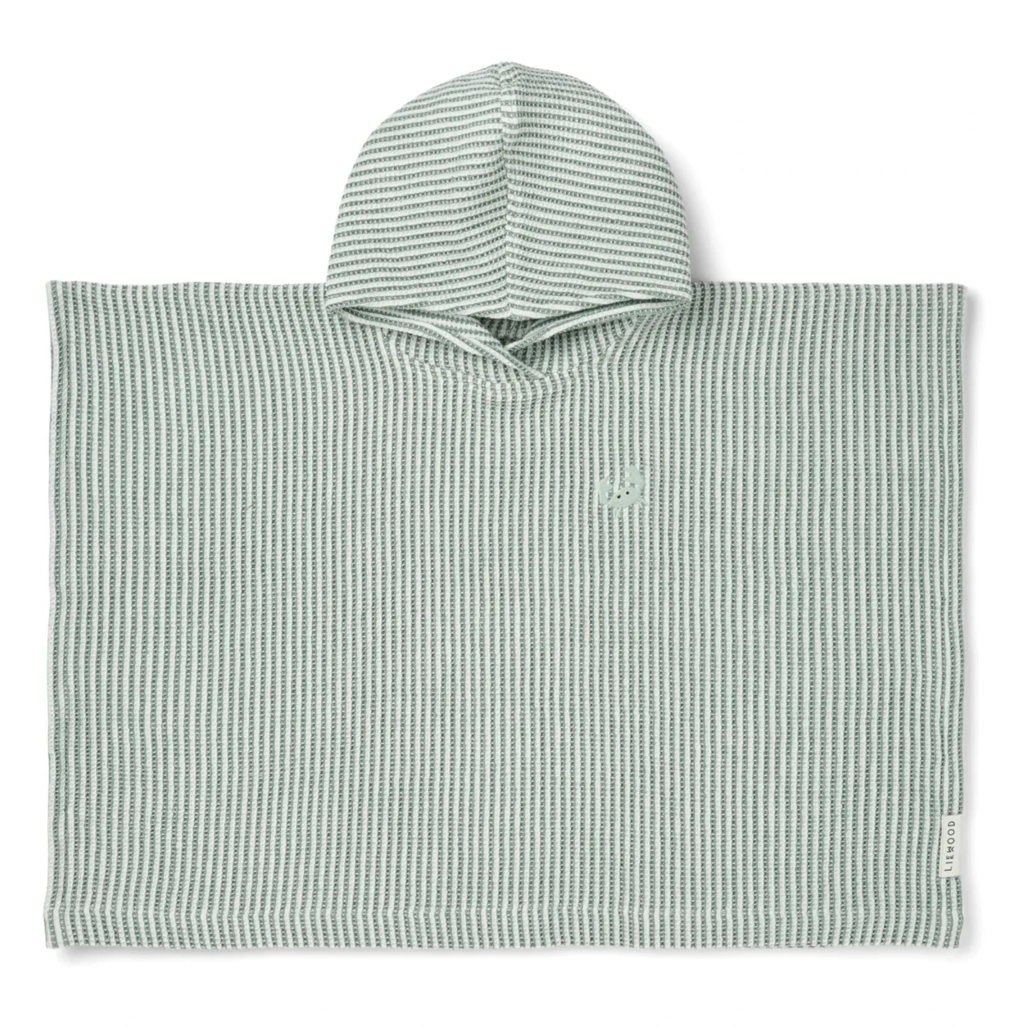Liewood - Poncho Paco | Rayas Y/D Menta/Crema