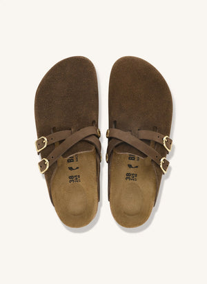 BIRKENSTOCK - Sandalias Blair de ante | Marrón oscuro