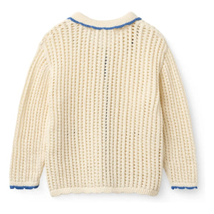 Copenhagen Colors - Cárdigan de punto de algodón orgánico | Crema