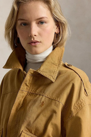 Chaqueta de entretiempo de algodón para mujer Polo Ralph Lauren