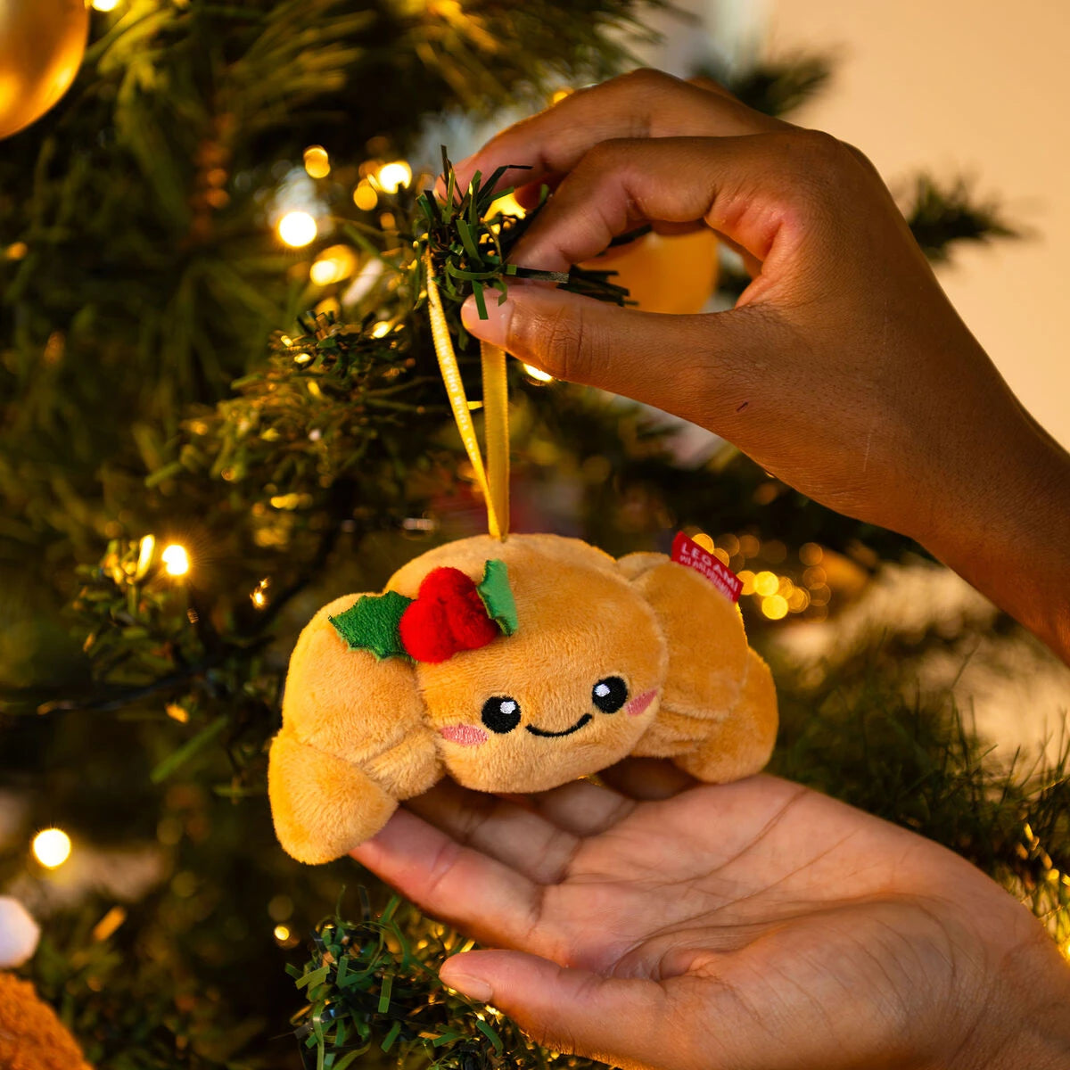 Legami - Adorno de Árbol de Navidad de Juguete de Peluche en Forma de Croissant - Oh-Oh-Ohrnaments