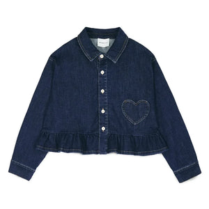 Mipounet - Love Denim Gömlek | Koyu Mavi