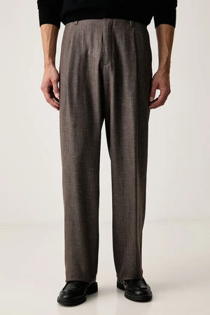 Pantalones de vestir de lana para hombre