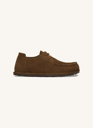 BIRKENSTOCK - Utti Mocasín de ante con cordones | Marrón oscuro