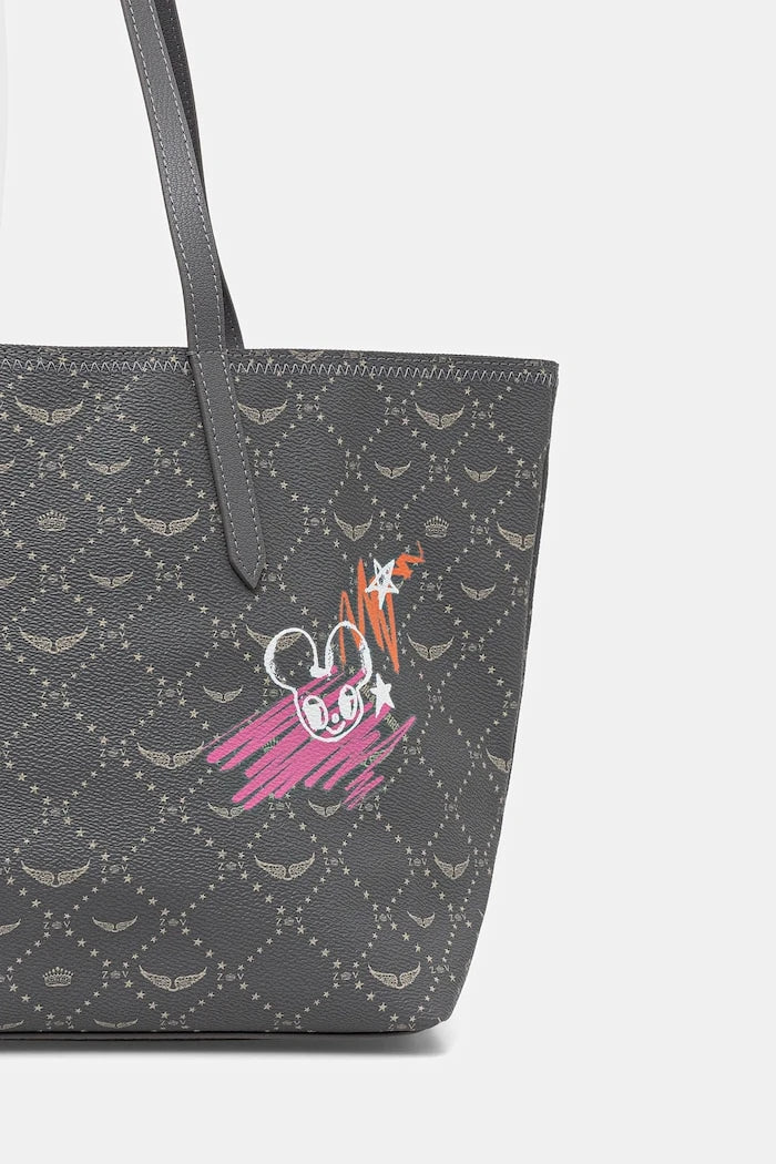 Zadig&Voltaire Bolso Tote de Piel Sintética para Mujer Z SHOPPER MONOGRAM TAG