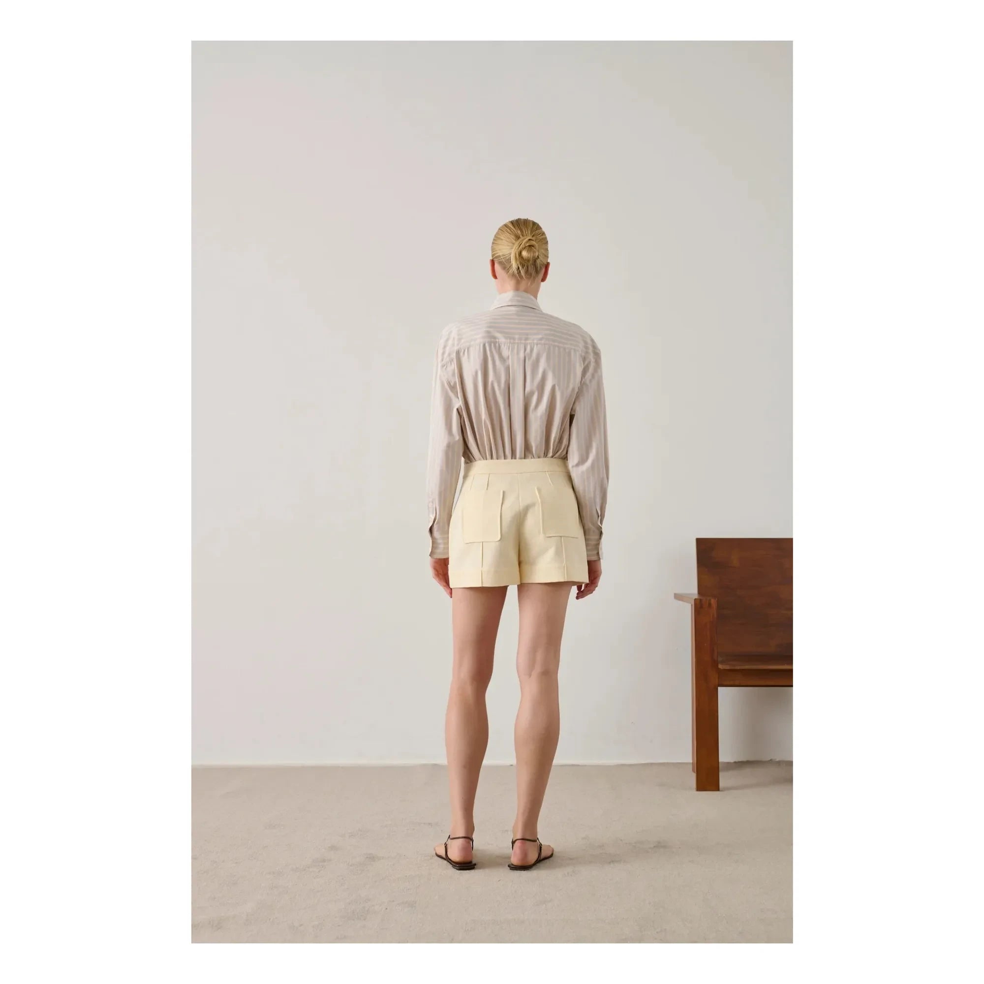 Soeur - Pantalón corto Hover de algodón | Crema