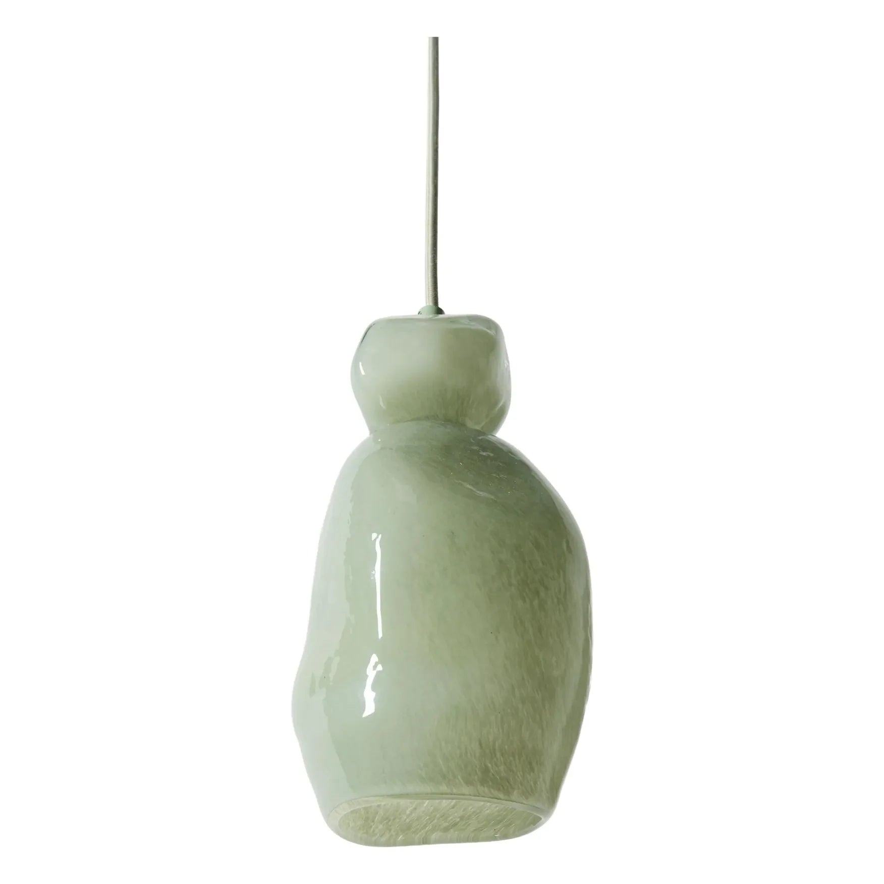 HKliving - Lámpara colgante de cristal, Nienke Sikkema | Verde almendra