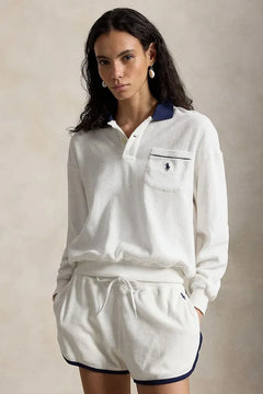 Polo Ralph Lauren sudadera de algodón para mujer LT WT COTTON TERRY-KNT-POLO
