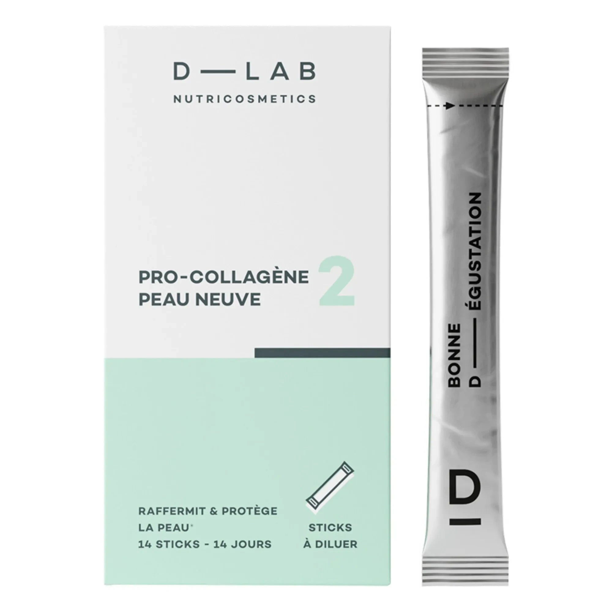 D-LAB NUTRICOSMETICS - Polvo Pro-Colágeno para una Piel Nueva - 14 sticks