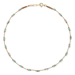 Tityaravy - Collar de loto turquesa | Azul
