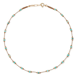 Tityaravy - Collar de loto turquesa | Azul