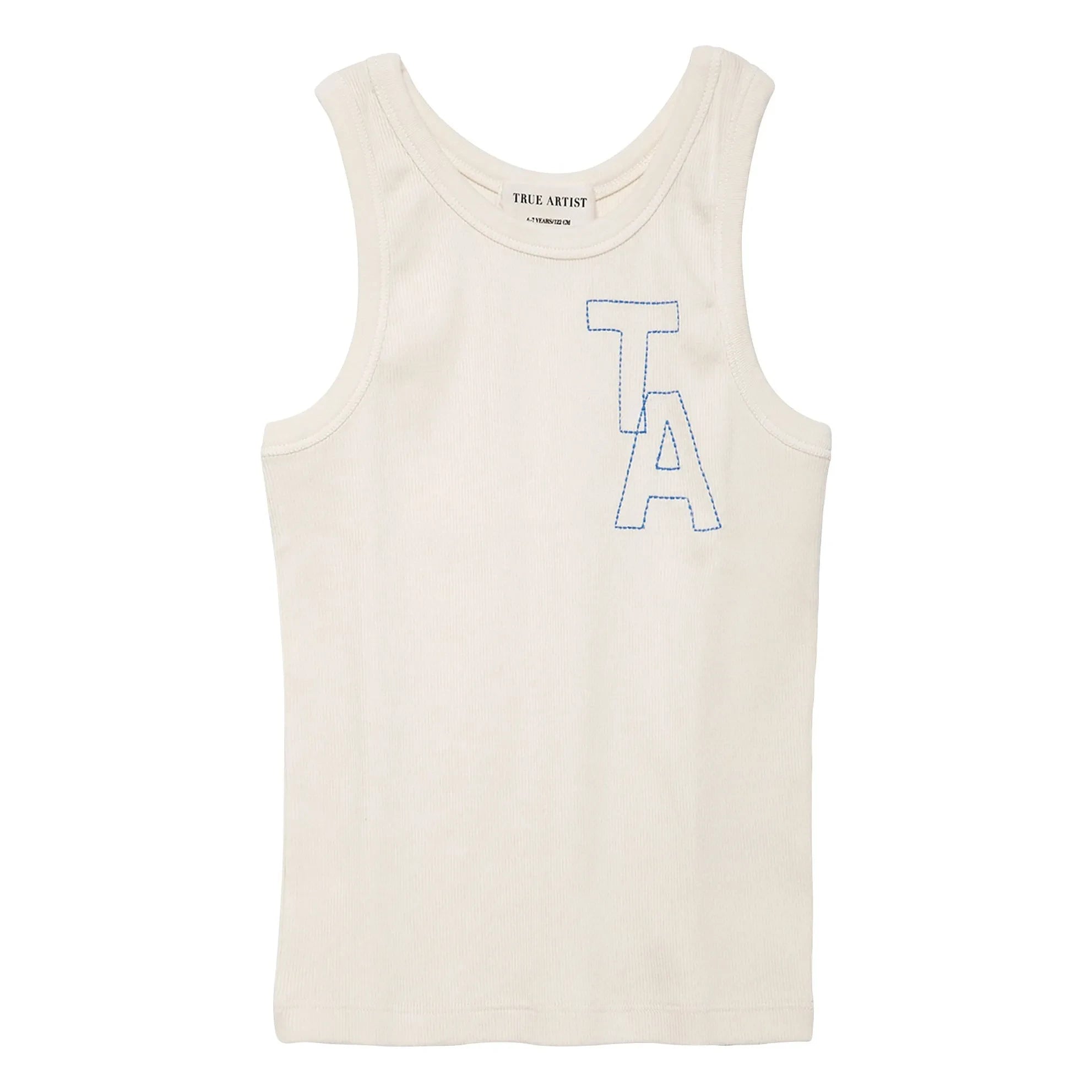 True Artist - Camiseta de tirantes a rayas N°20 | Marfil