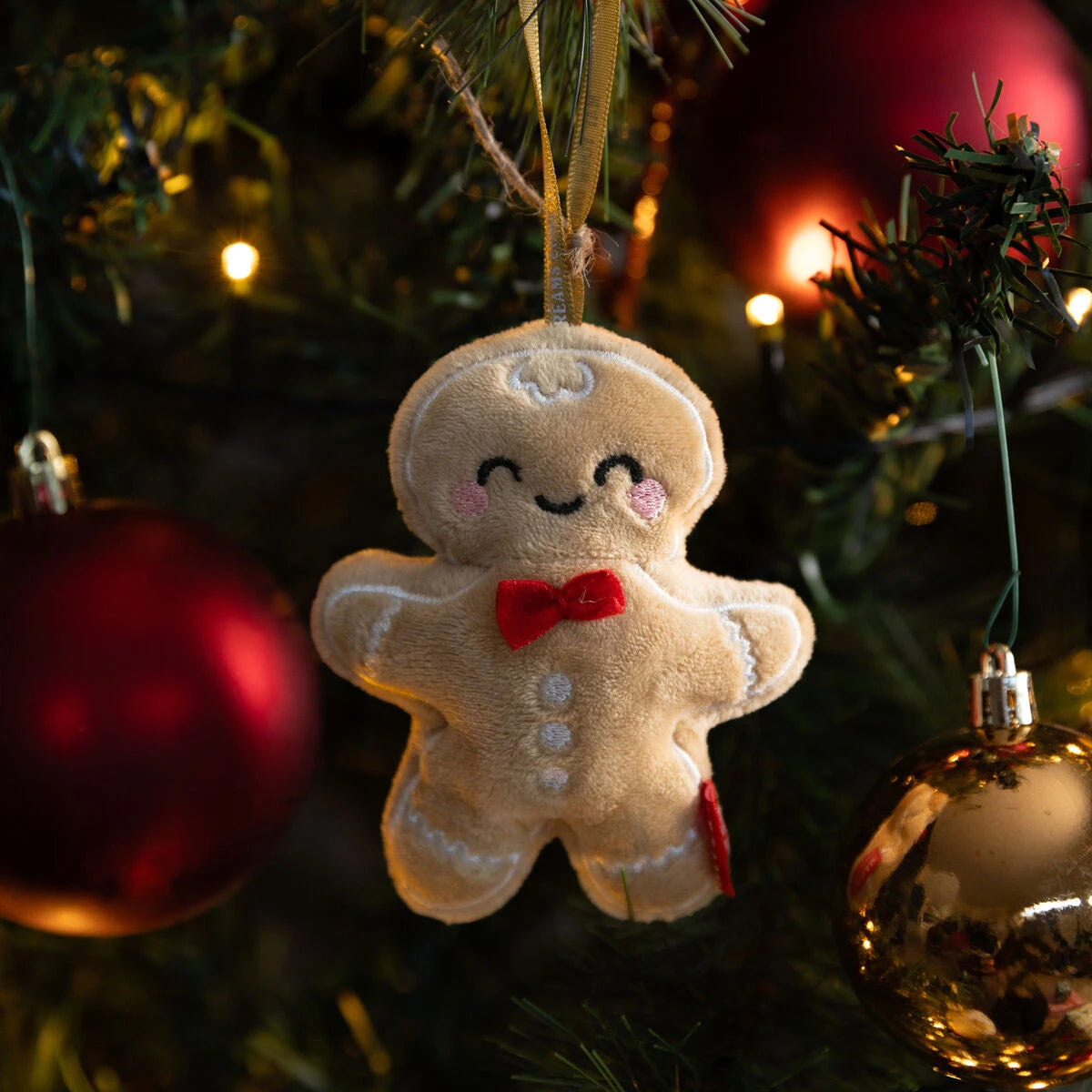 Legami - Juguete de Peluche Decoración Navideña - Pan de Jengibre - Oh-Oh-Ohrnaments