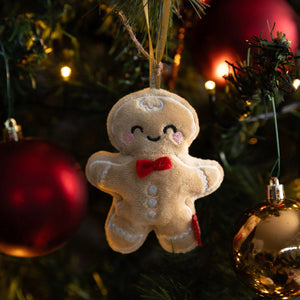 Legami - Juguete de Peluche Decoración Navideña - Pan de Jengibre - Oh-Oh-Ohrnaments