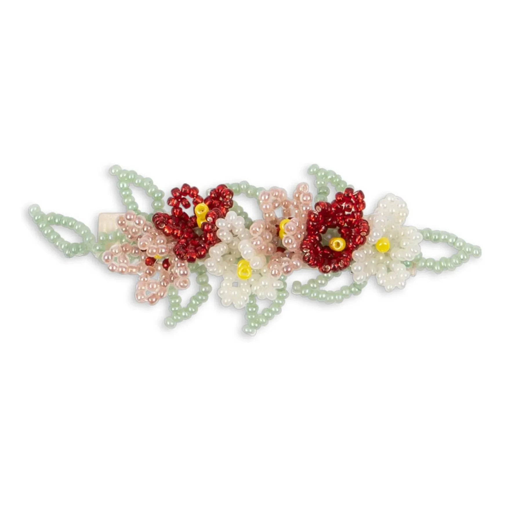 Konges Sløjd - Pinza de pelo floral | Agua verde