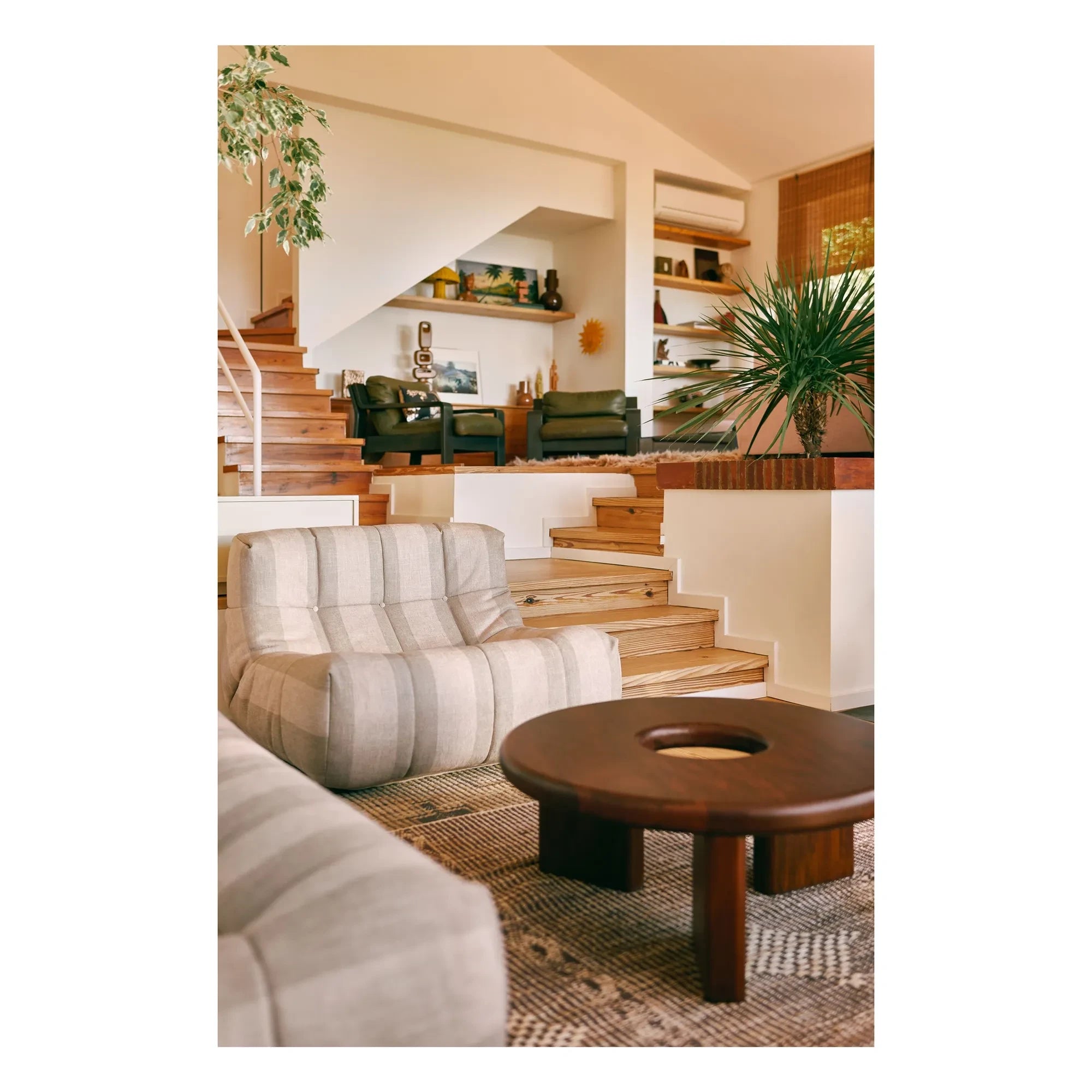 HKliving - Mesa de centro de madera Talking