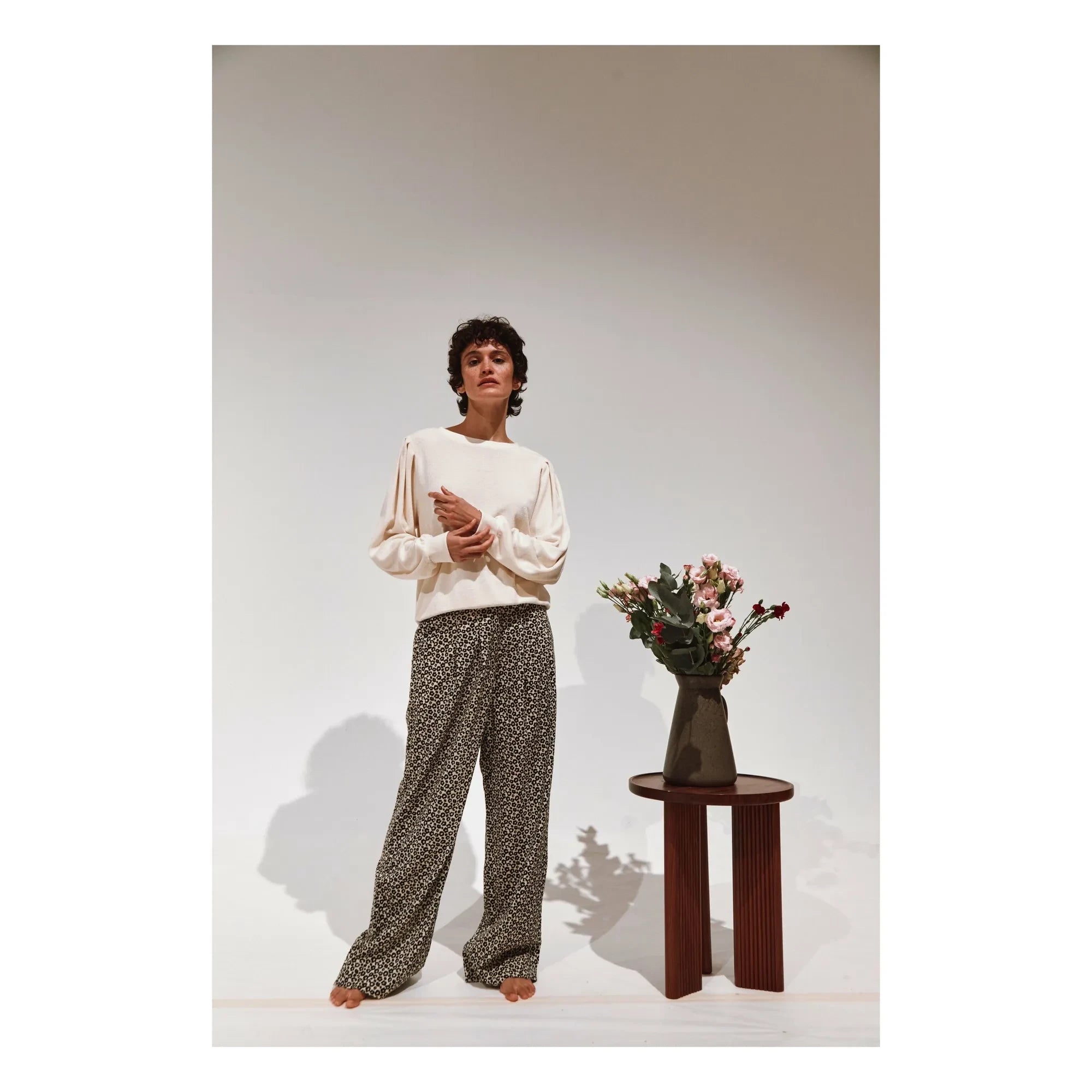 Emile et Ida - Pantalones de leopardo de Bengala | Negro