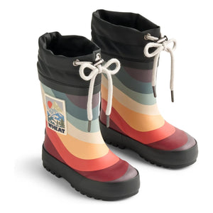 Wheat - Botas de agua Thermo Print | Negro