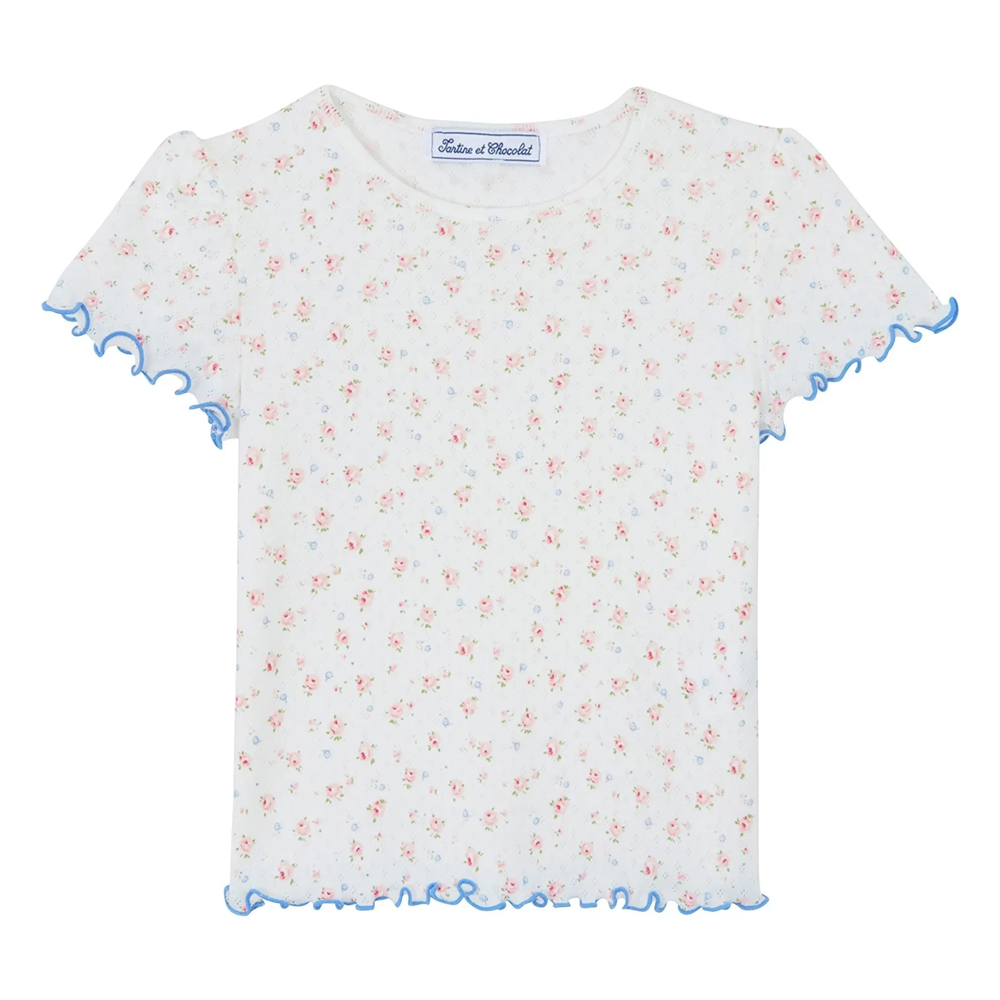 Tartine et Chocolat - Pijama corto estampado floral | Crudo