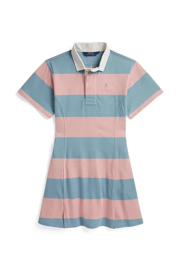Vestido acampanado de algodón Polo Ralph Lauren