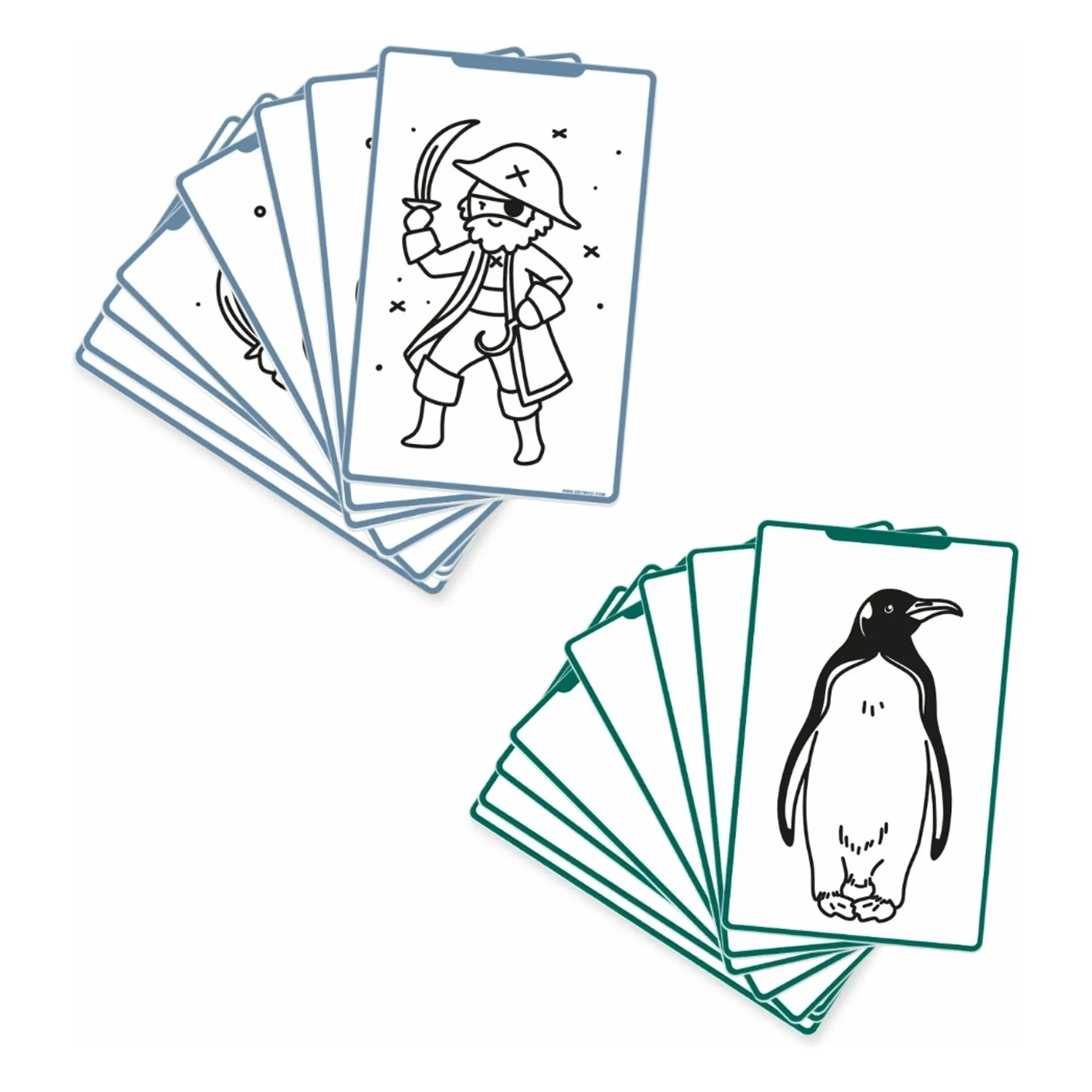 Kidywolf - Cartucho para Kidydraw Mini - Piratas, princesas y animales salvajes