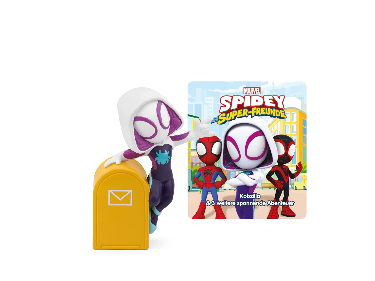 Tonies - Alemán Spidey y Sus Amigos Superhéroes - Kobzilla y 3 Aventuras Emocionantes Más - Marvel Spidey y Sus Asombrosos Amigos
