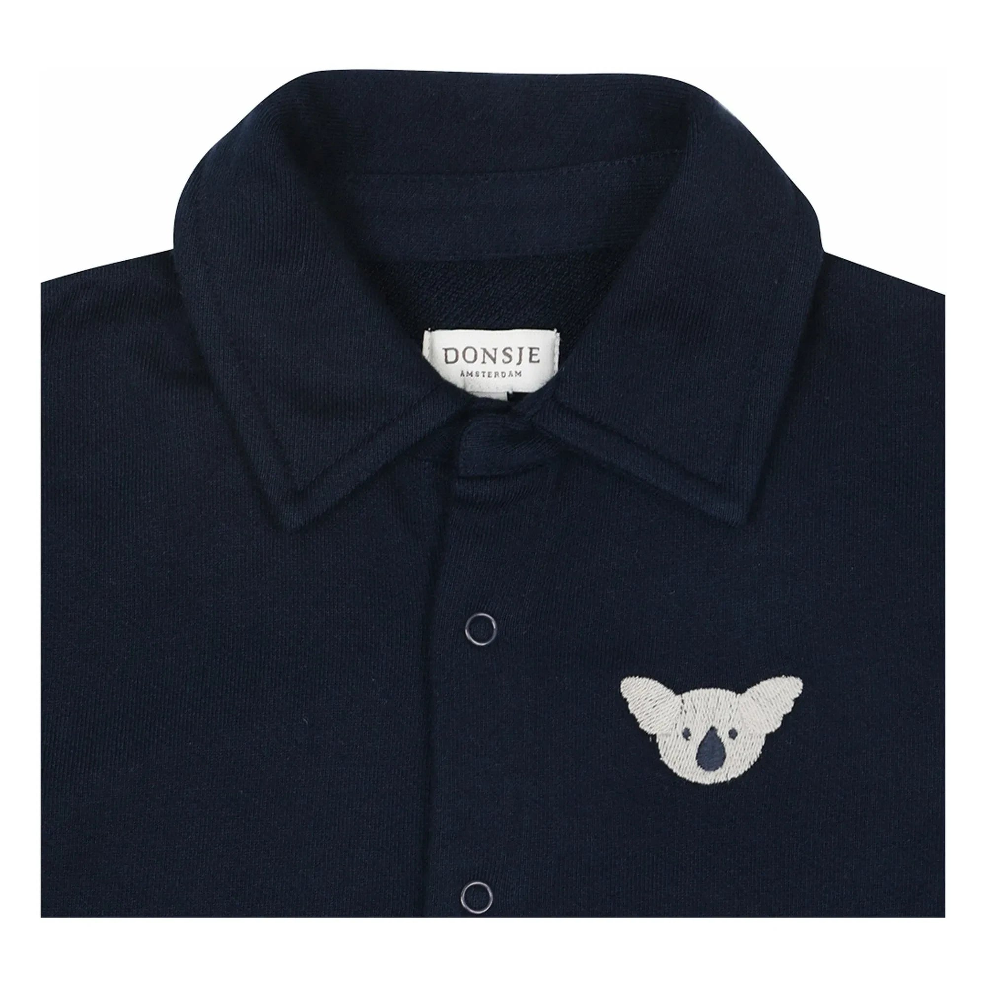 Donsje - Pelele Koala Piebe de algodón orgánico | Azul marino