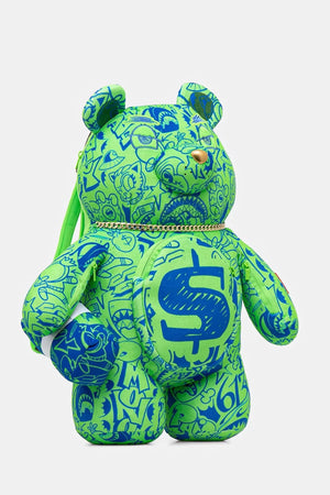 Sprayground - Mochila pequeña estampada verde 910B7389NSZ