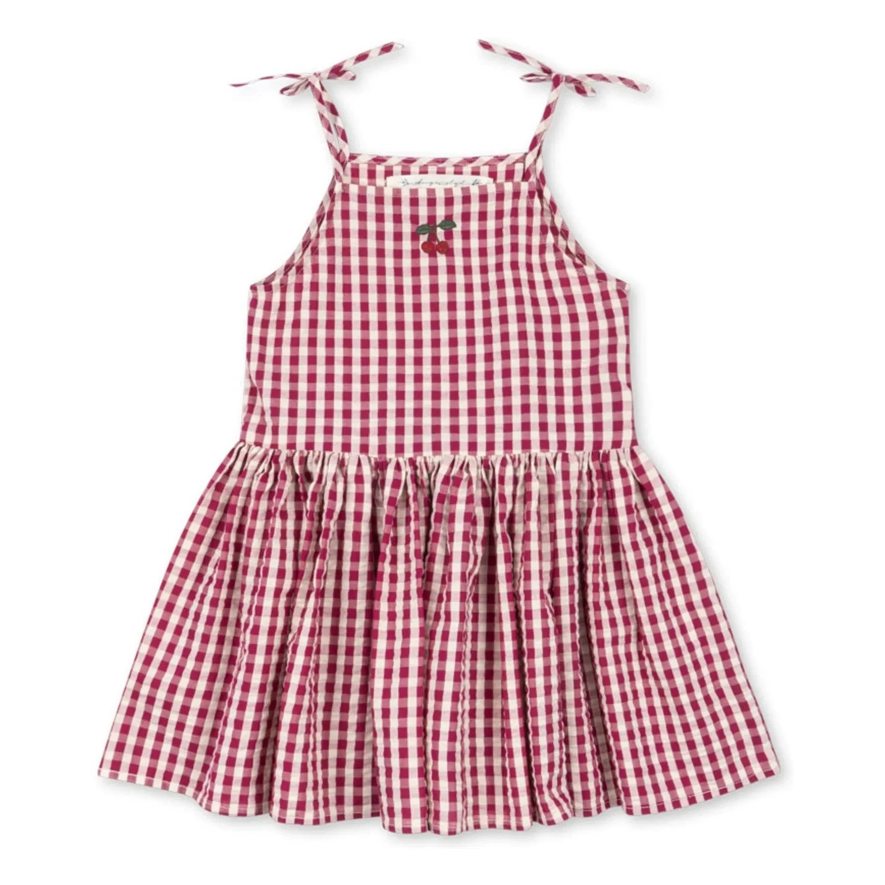 Konges Sløjd - Vestido Isotta Cuadros Algodón Orgánico