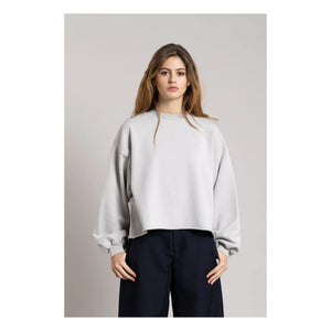 Smallable Woman - Sudadera de algodón orgánico Bria | Gris perla