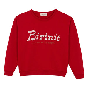 birinit - Sudadera de algodón orgánico Chili Birinit | Rojo