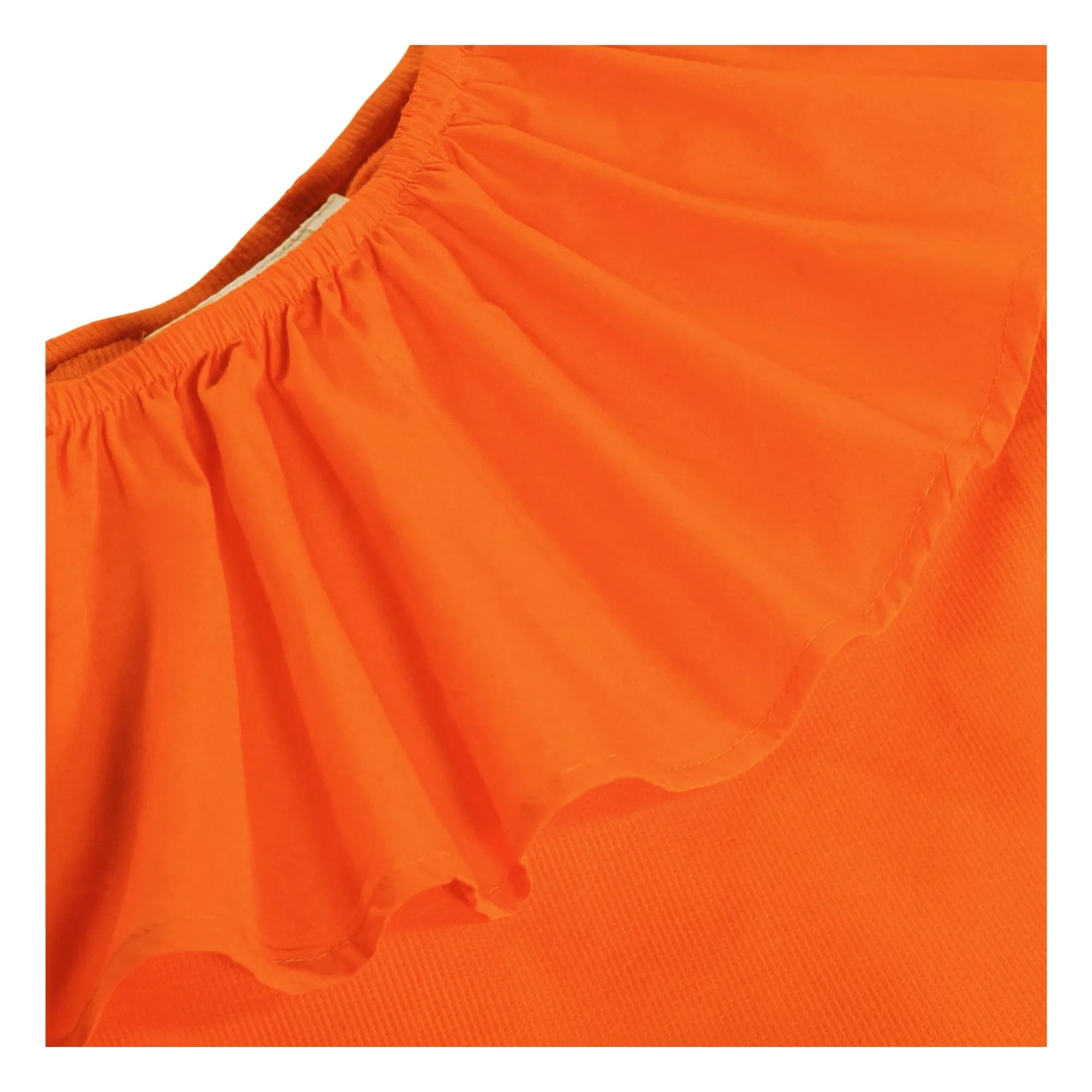 Molo - Vestido asimétrico con volantes de algodón orgánico Chloey | Naranja