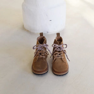 du Loua - Botas Charly de ante con cordones | Beige