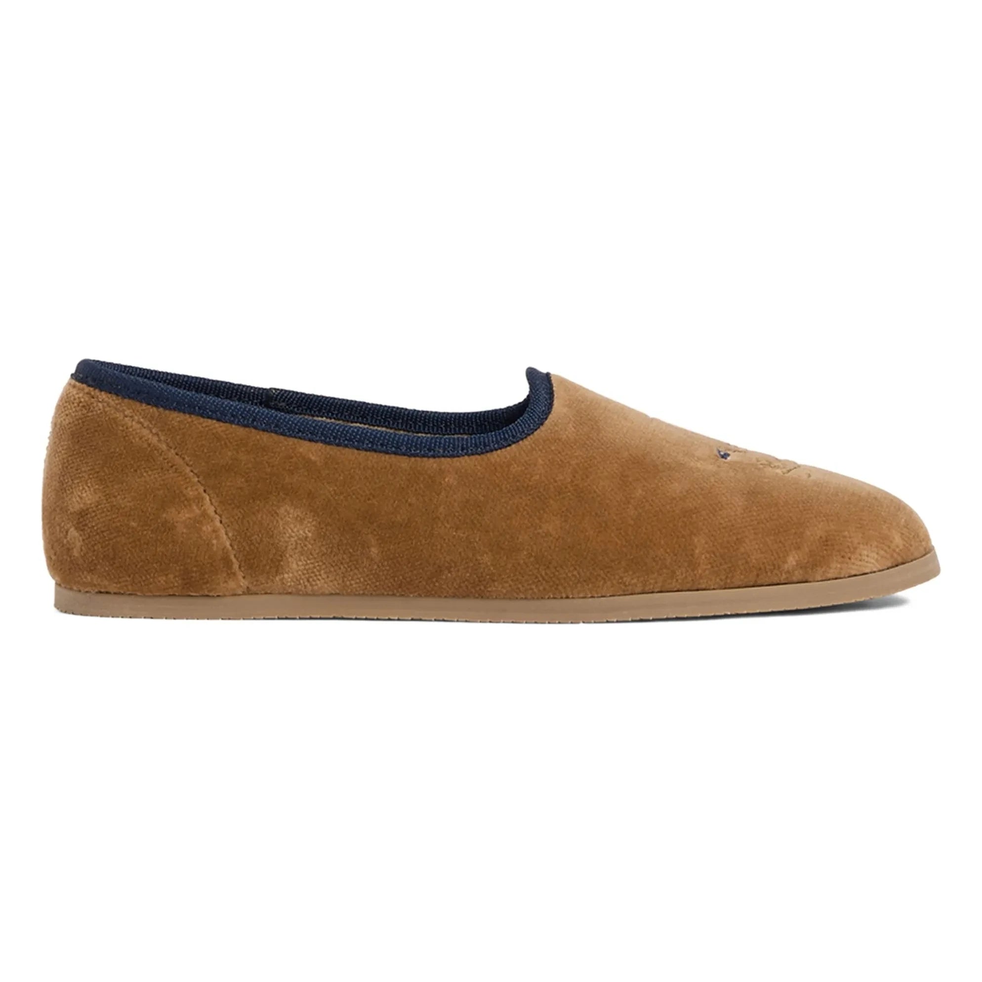 Bonpoint - Pantuflas de terciopelo Gib | Beige