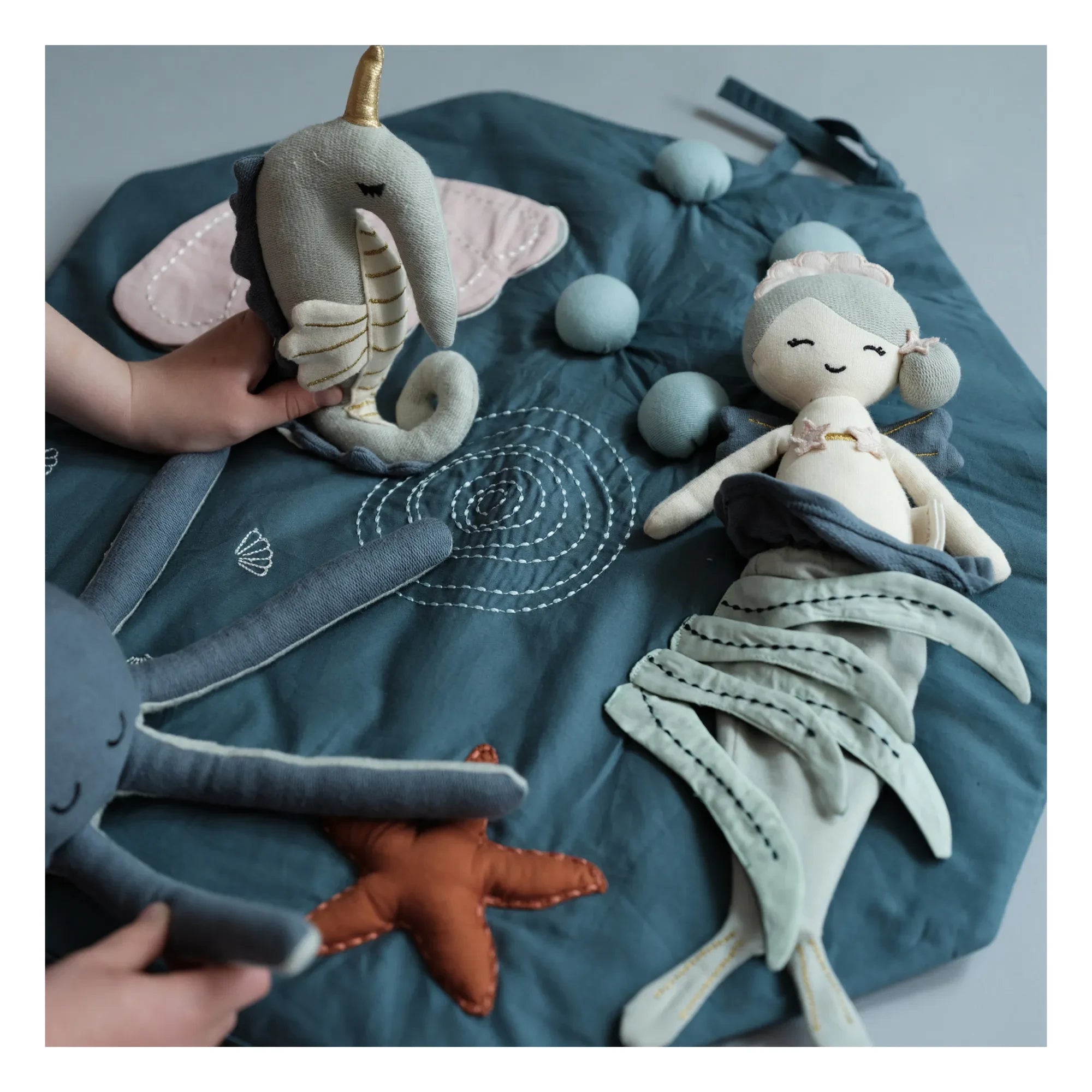 Fabelab - Peluche de algodón orgánico - Sirena